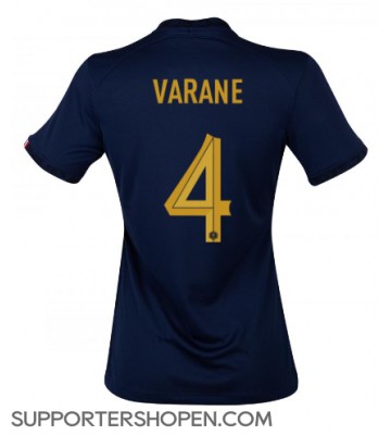 Frankrike Raphael Varane #4 Hemma Matchtröja Dam VM 2022 Kortärmad